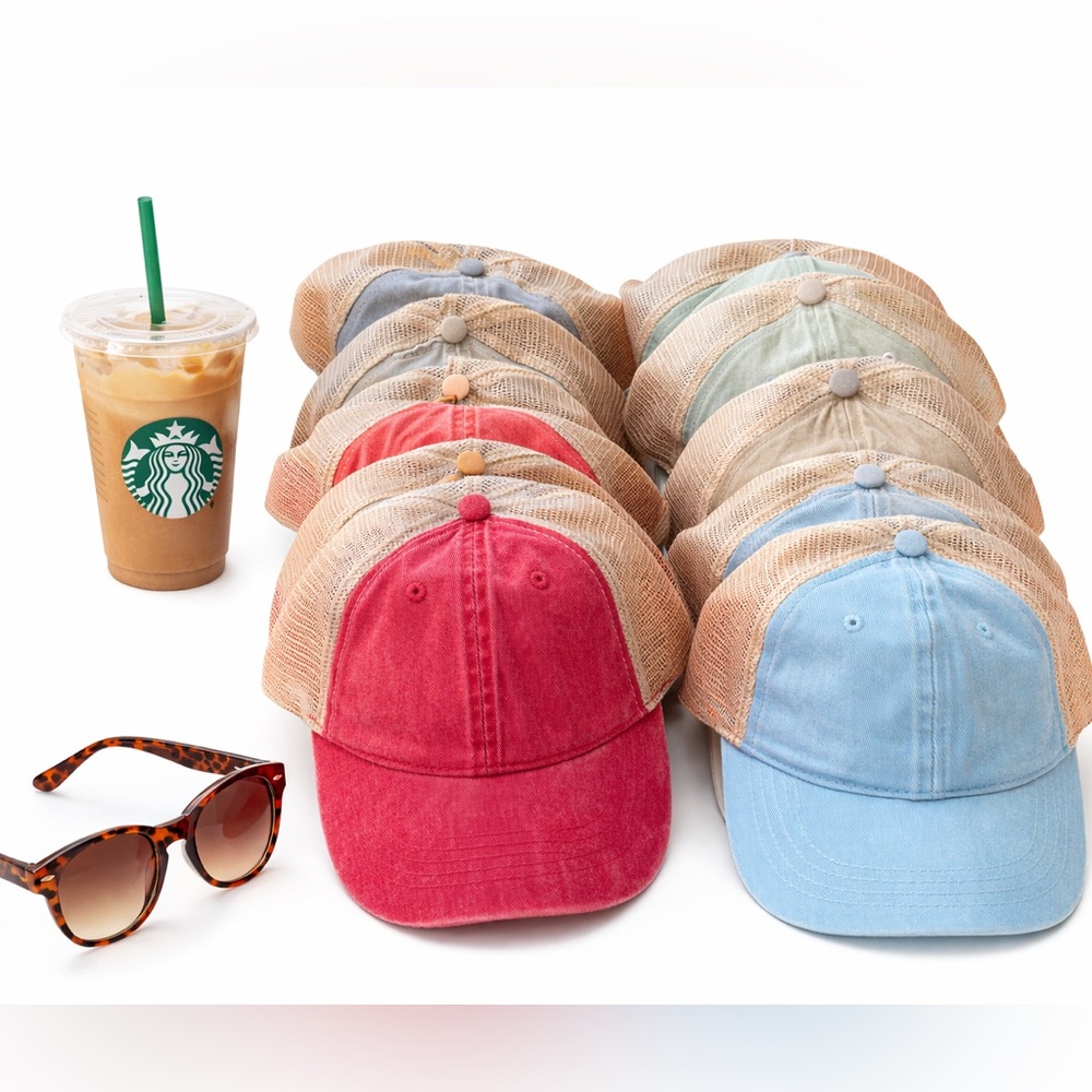 Bundle of 12 Infinity Her Women’s Trucker Hats – New w/ Tags – Mixed Colors💙❤️💛